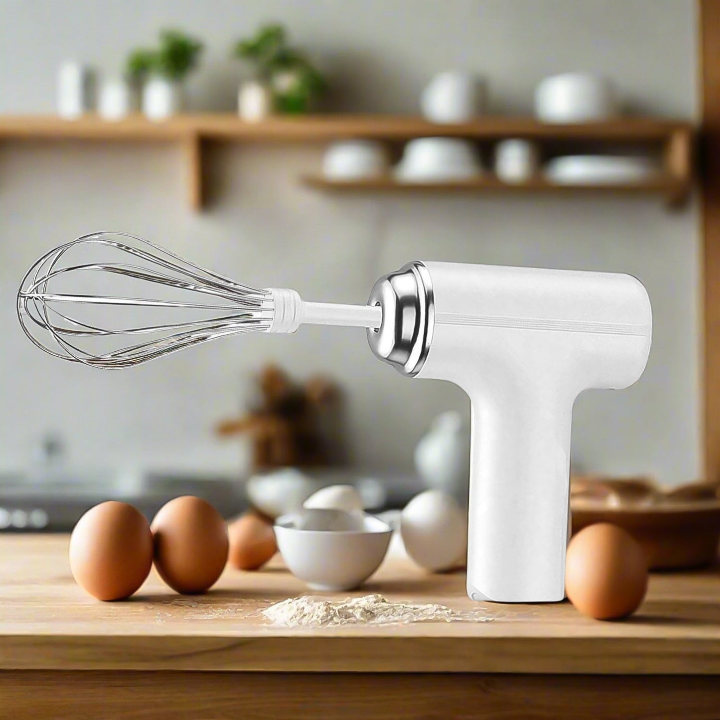 Wireless Hand Mixer, Charging Handheld  2pc portable Whisk Mini High Power Beater Baking Hand Held Mixer, Portable Kitchen Blender.