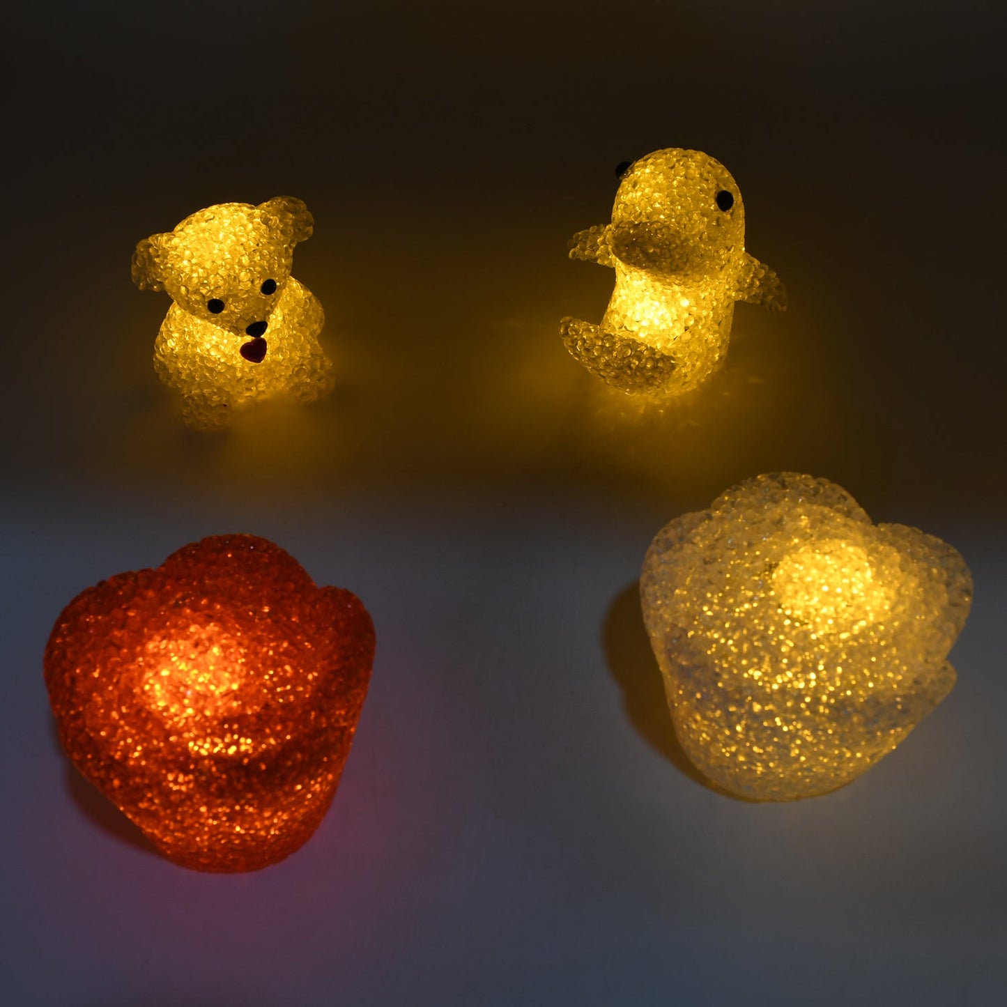 Unique Crystal Night Light: Multi-Shape LED Lamp (Mood Lighting)