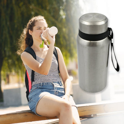 Stainless Steel Water Bottle With Dori Easy to Carry Leak Proof, Rust Proof, Hot & Cold Drinks, Gym Sipper BPA Free Food Grade Quality, Steel fridge Bottle For office / Gym / School (600 Ml)