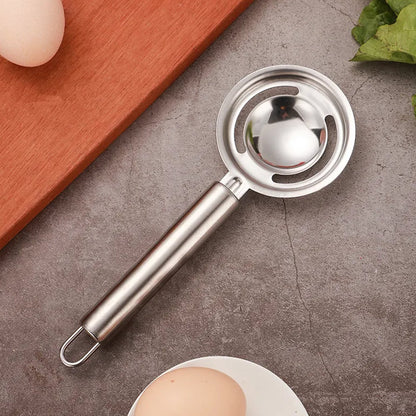 kitchen tools Egg Yolk White Separator Stainless Steel Egg White Separator Tools Eggs Yolk Filter Gadgets Kitchen Gadgets Separating Funnel Spoon Egg Divider Tools