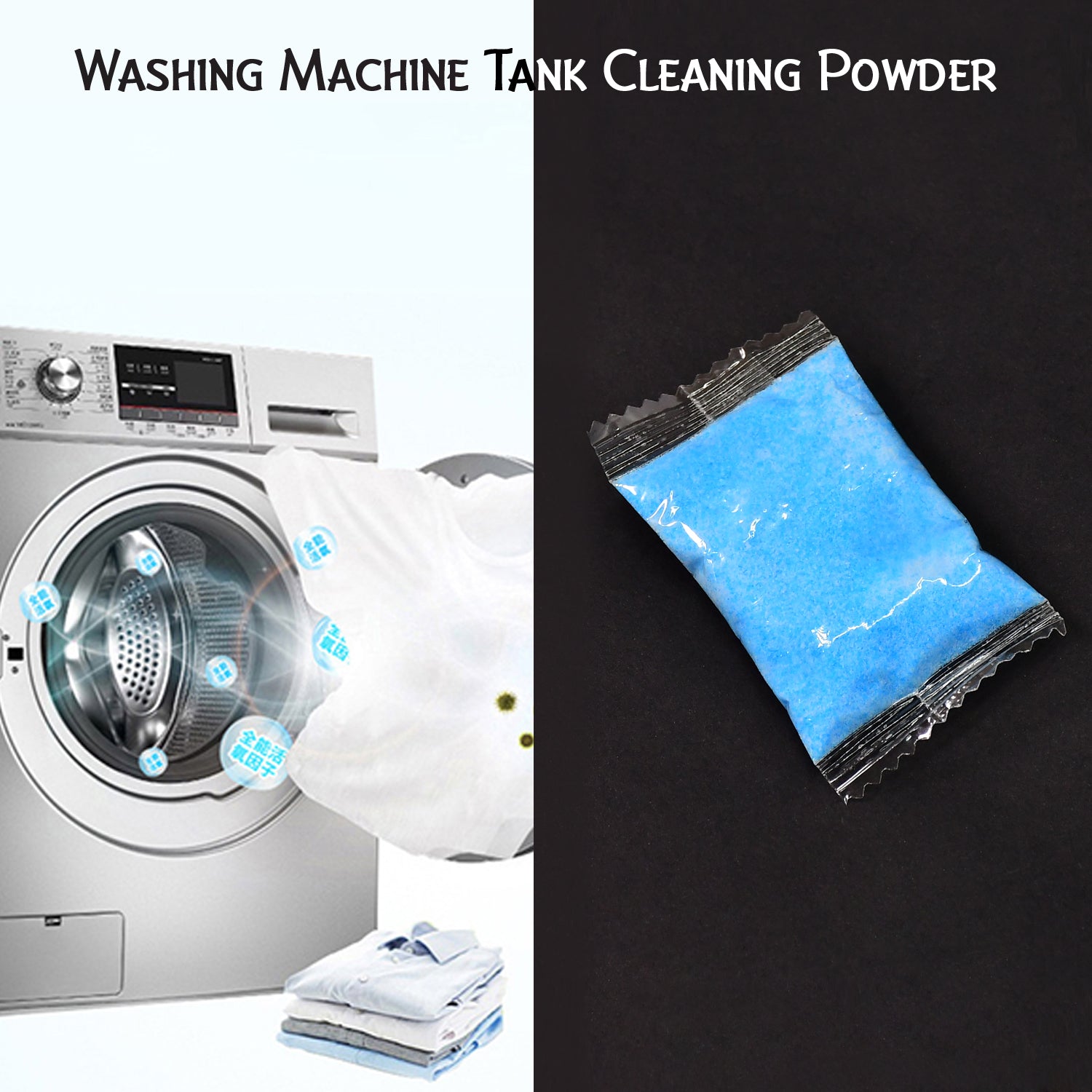 6431 WASHING MACHINE STAIN TANK CLEANER DEEP CLEANING DETERGENT POWDER ( 1PC ) 