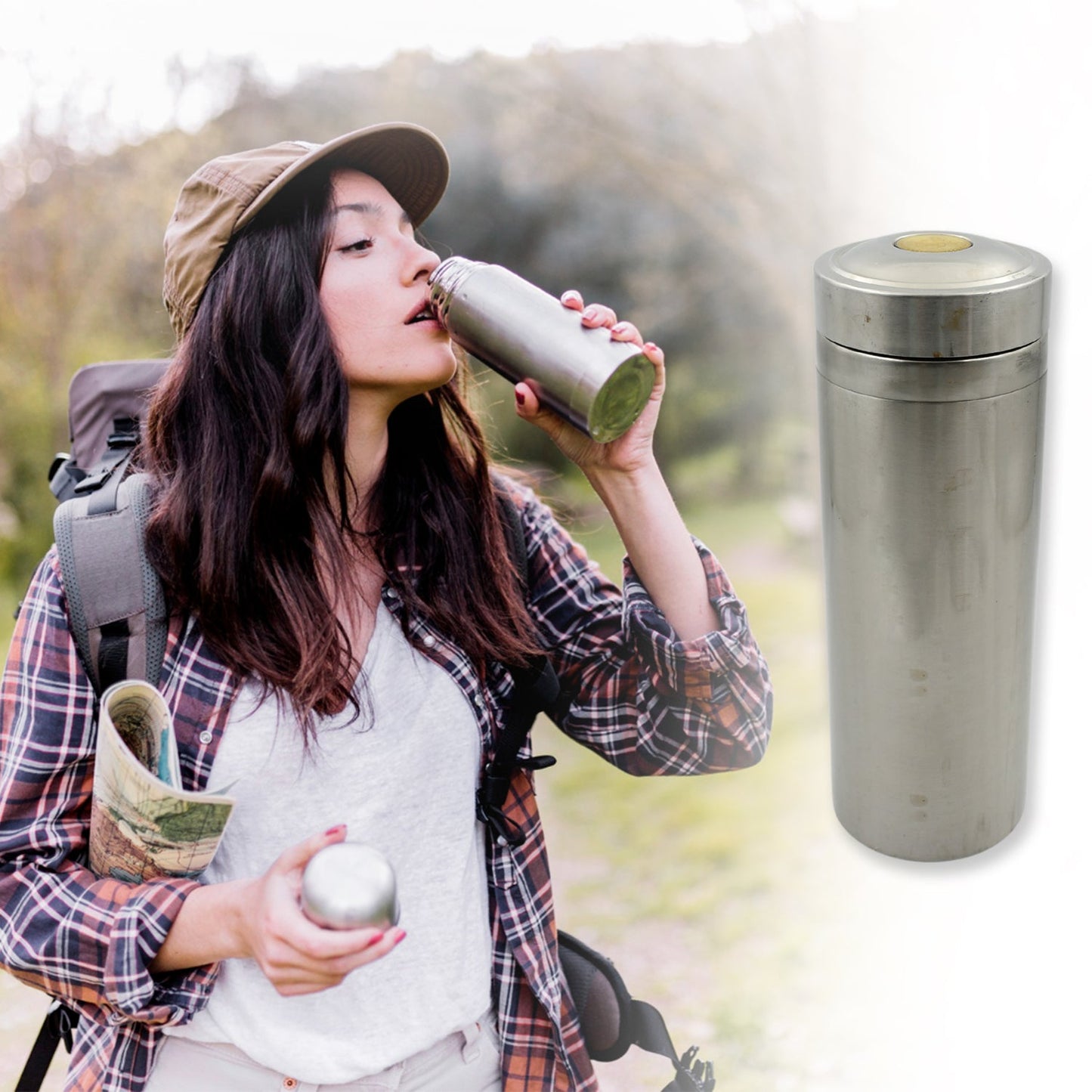 Stainless Steel Water Bottle for Men Women Kids | Thermos Flask | Reusable Leak-Proof Thermos steel for Home Office Gym Fridge Travelling (800 ML Approx)