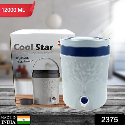 Insulated Water Jug with Tap (12000ml): Leakproof, Travel Cooler