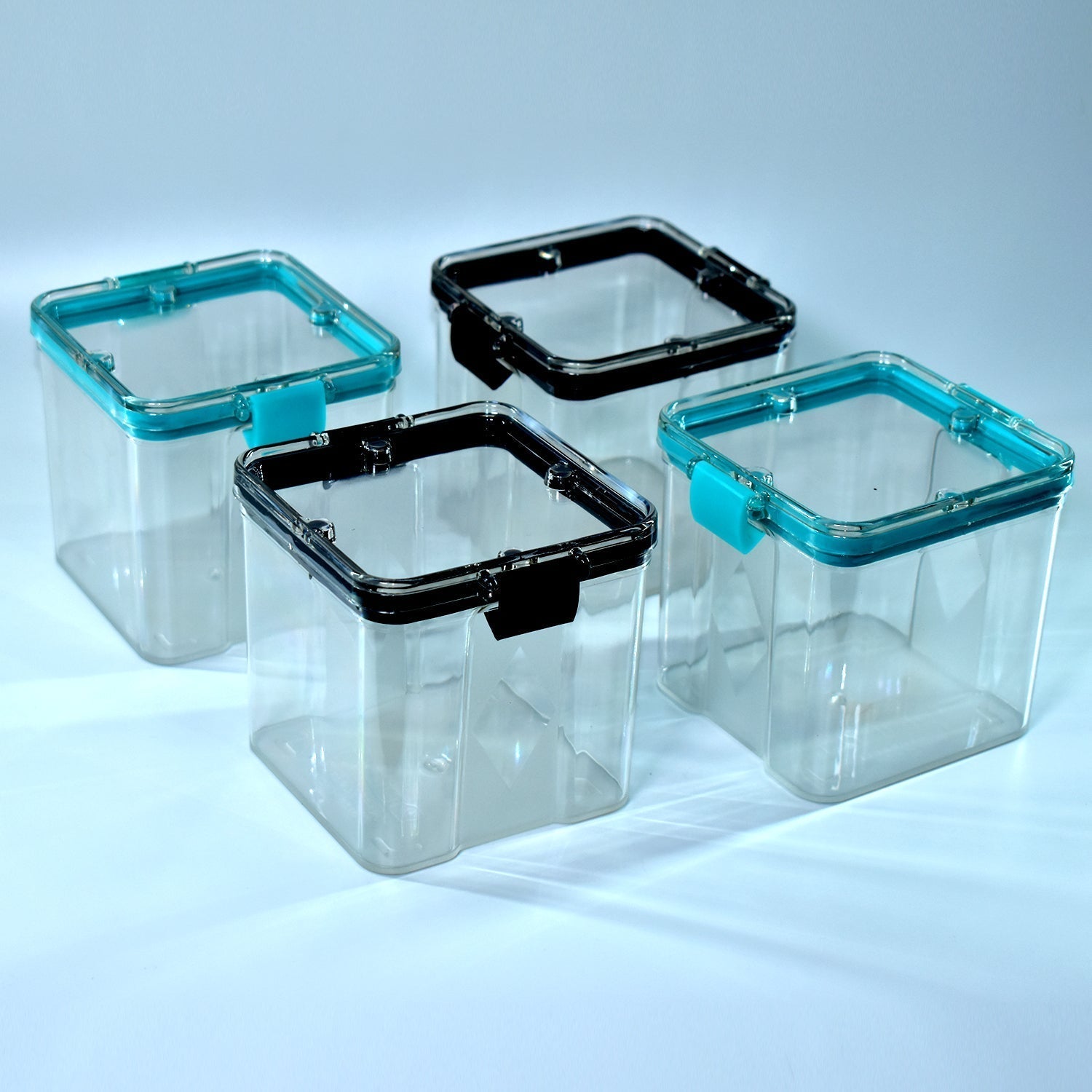 2763 4Pc Square Container 700Ml Used For Storing Types Of Food Stuffs And Items. 