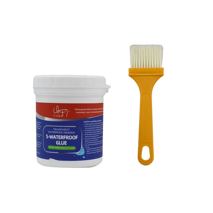 Transparent Waterproof Glue 250g with Brush, Leakage Protection Outdoor Bathroom Wall Tile Window Roof, Anti-Leakage Agent, sealant glue, Roof Sealant Waterproof Gel