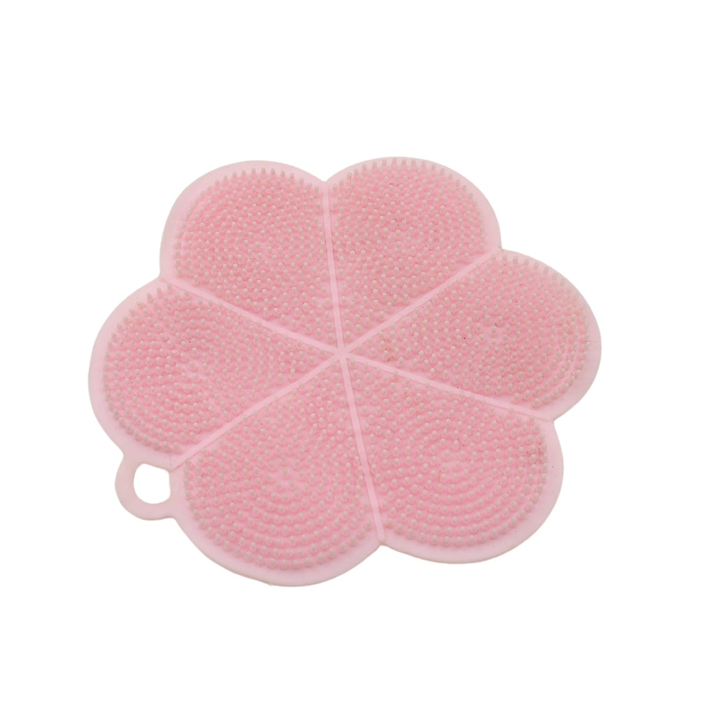 Multifunction Silicone Sponge Dish Washing Kitchen Scrubber, Dishwashing Brush Silicone Kitchen Brush Flower Shape Cleaning Brushes for Home Restaurant Easy Cleaning Tool Heat-Resistant Mat Kitchen Home Gadgets (1 Pc)