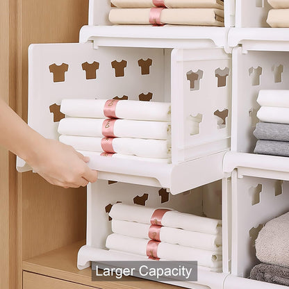 3 Layer Stackable Multifunctional Storage,for Clothes Foldable Drawer Shelf Basket Utility Cart Rack Storage Organizer Cart for Kitchen, Pantry Closet, Bedroom, Bathroom, Laundry(3 Layer 1 Pc)