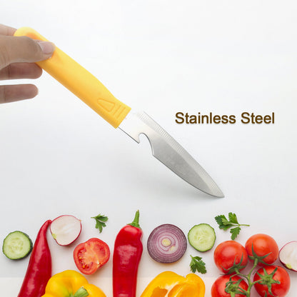 Stainless Steel Knife For Kitchen Use, Knife Set, Knife & Non-Slip Handle With Blade Cover Knife, Fruit, Vegetable,Knife Set (1 Pc)