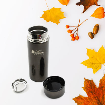 STAINLESS STEEL THERMOS WATER BOTTLE | 24 HOURS HOT AND COLD | EASY TO CARRY | RUST & LEAK PROOF | TEA | COFFEE | OFFICE| GYM | HOME | KITCHEN