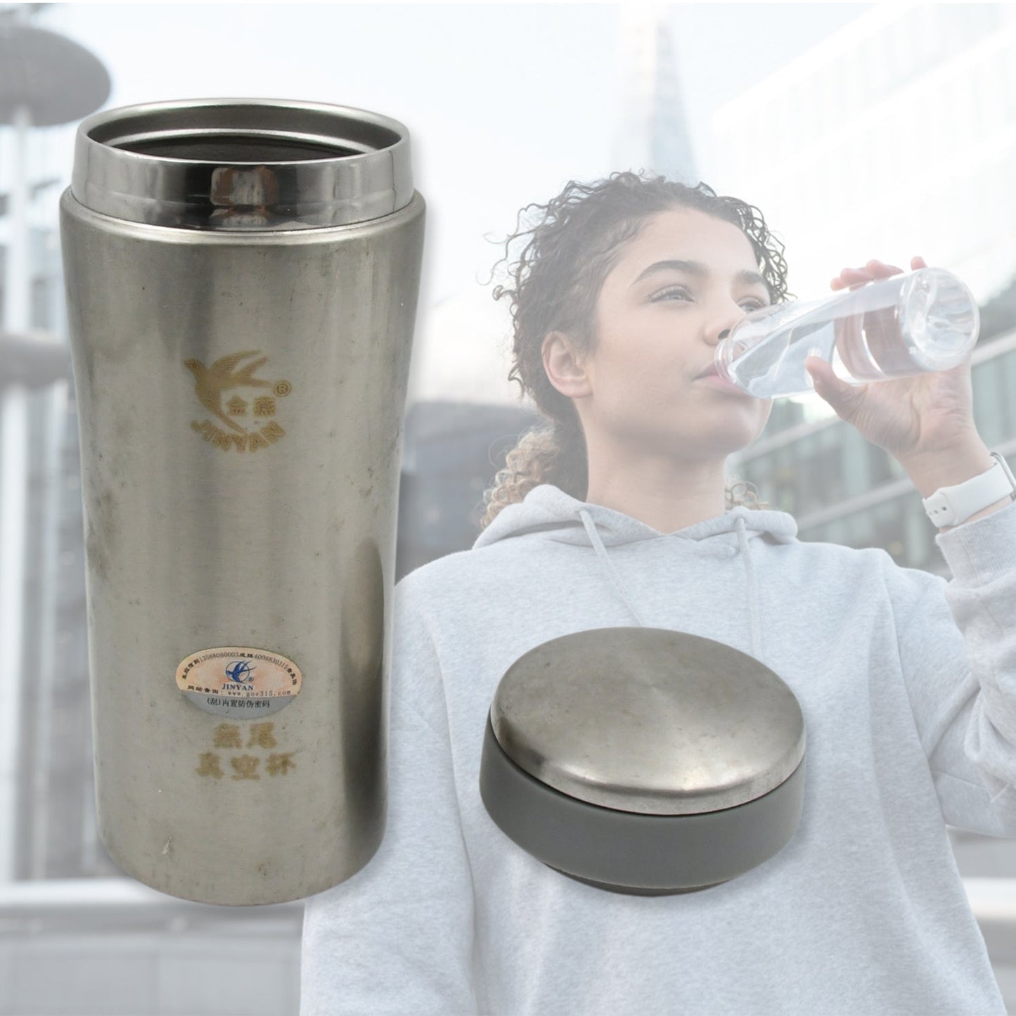 Stainless Steel Water Bottle Leak Proof, Rust Proof, Hot & Cold Drinks, Gym Sipper BPA Free Food Grade Quality, Steel fridge Bottle For office / Gym / School (500 ML Approx)