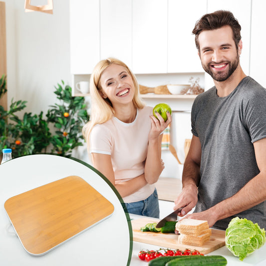 Wooden Chopping Board Big Size Kitchen Chopping Board Household Cutting Board Knife Board Vegetable Cutting and Fruit Multi-purpose Steel Vs Wooden Sticky Board Cutting board For Kitchen Use