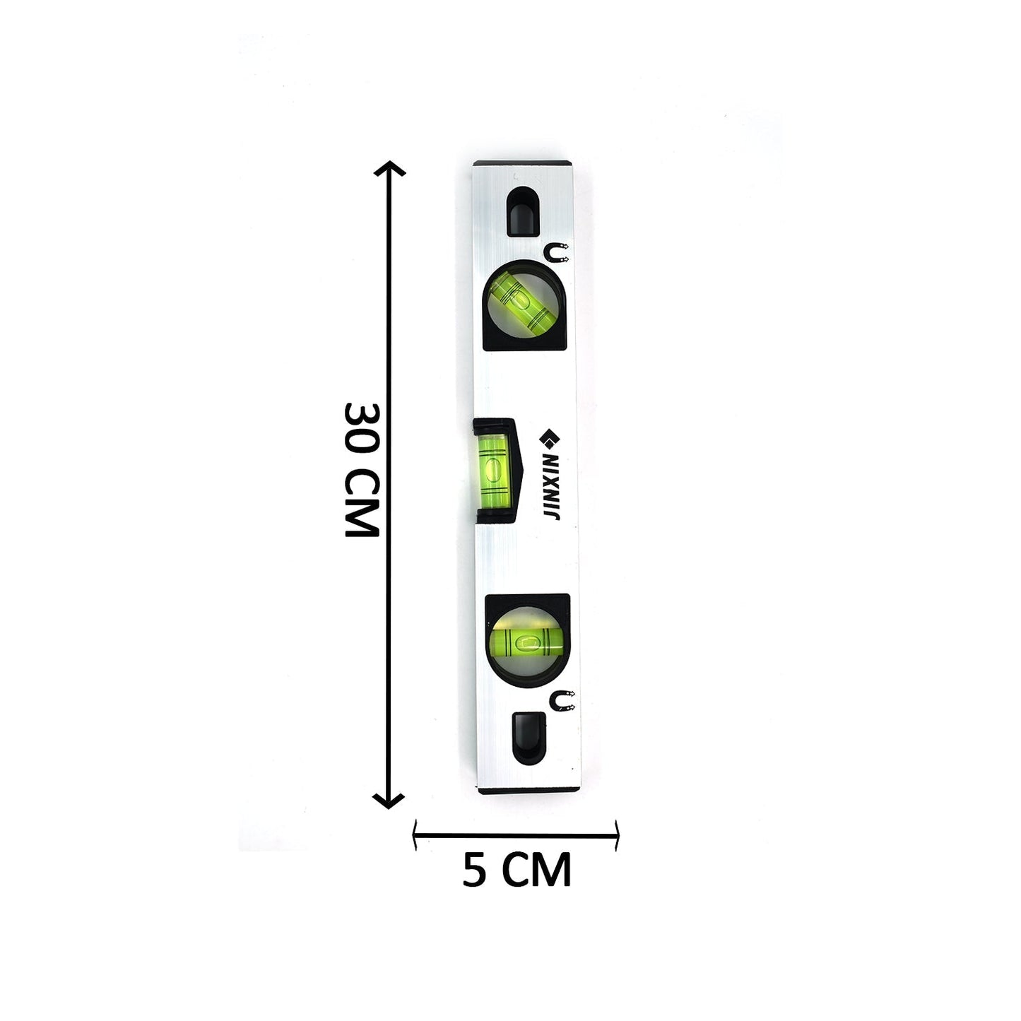 1645A 30 cm Aluminum Alloy Magnetic Torpedo Level Metric Rulers 