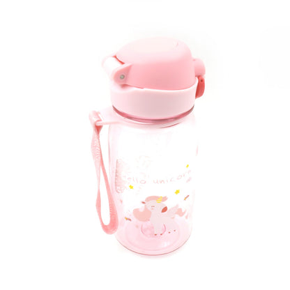 400ML Capacity Plastic Water Bottle Animal Printed  | Office Bottle | Gym Bottle | Home | Kitchen | Leakproof and BPA Free Drinks Bottle | Water Drink Juice Bottle BPA Free Leak-Free Lightweight ( 400 ML )