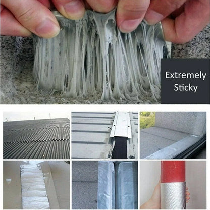 SELF-ADHESIVE INSULATION RESISTANT HIGH TEMPERATURE HEAT REFLECTIVE ALUMINIUM FOIL DUCT TAPE ROLL (0.9MM)