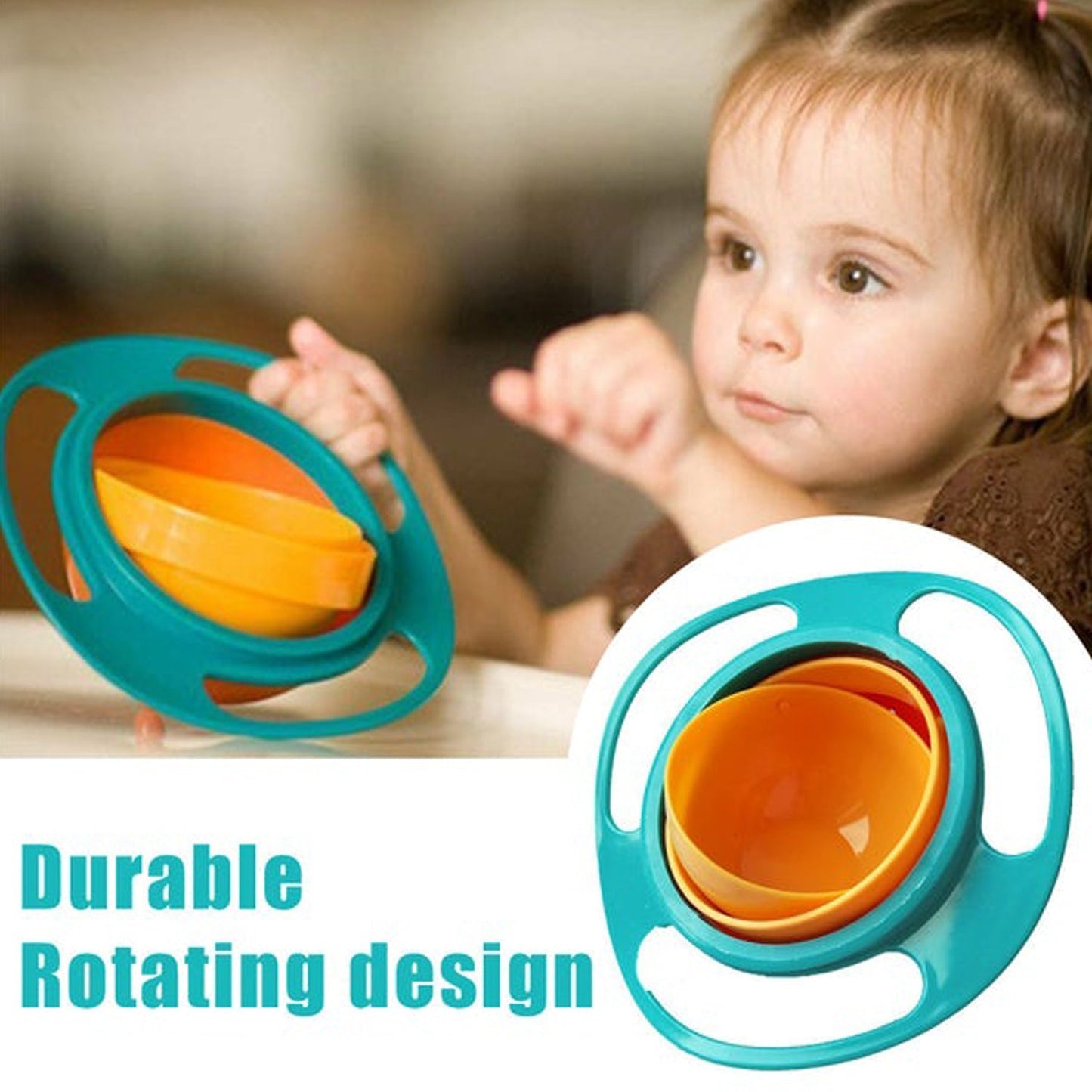 0617B Rotating Baby Bowl used for serving food to kids and toddlers etc. 