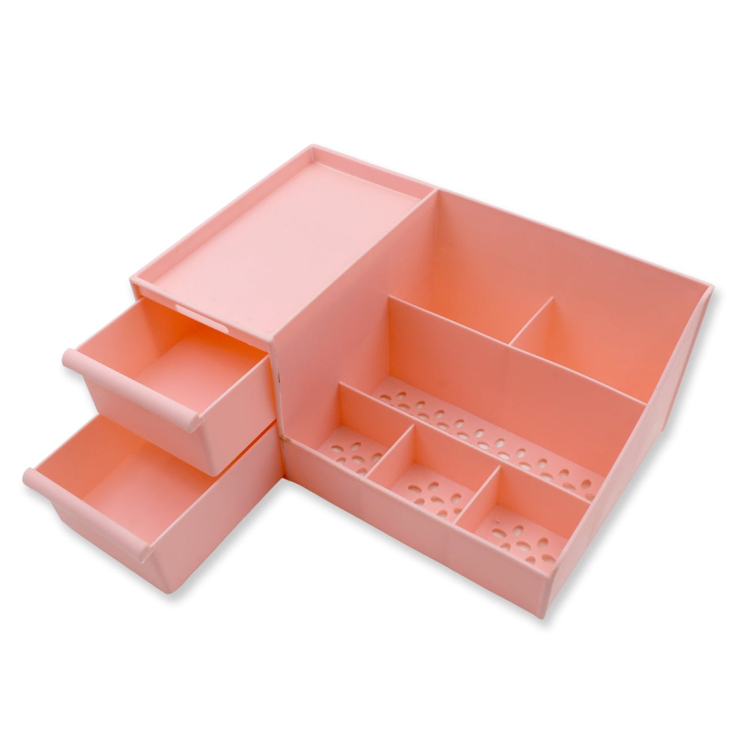 Multi Grid Plastic Desktop Storage Organizer Cosmetic Organizer with Drawer Sundries Cosmetics Box Jewelry Storage Case Display