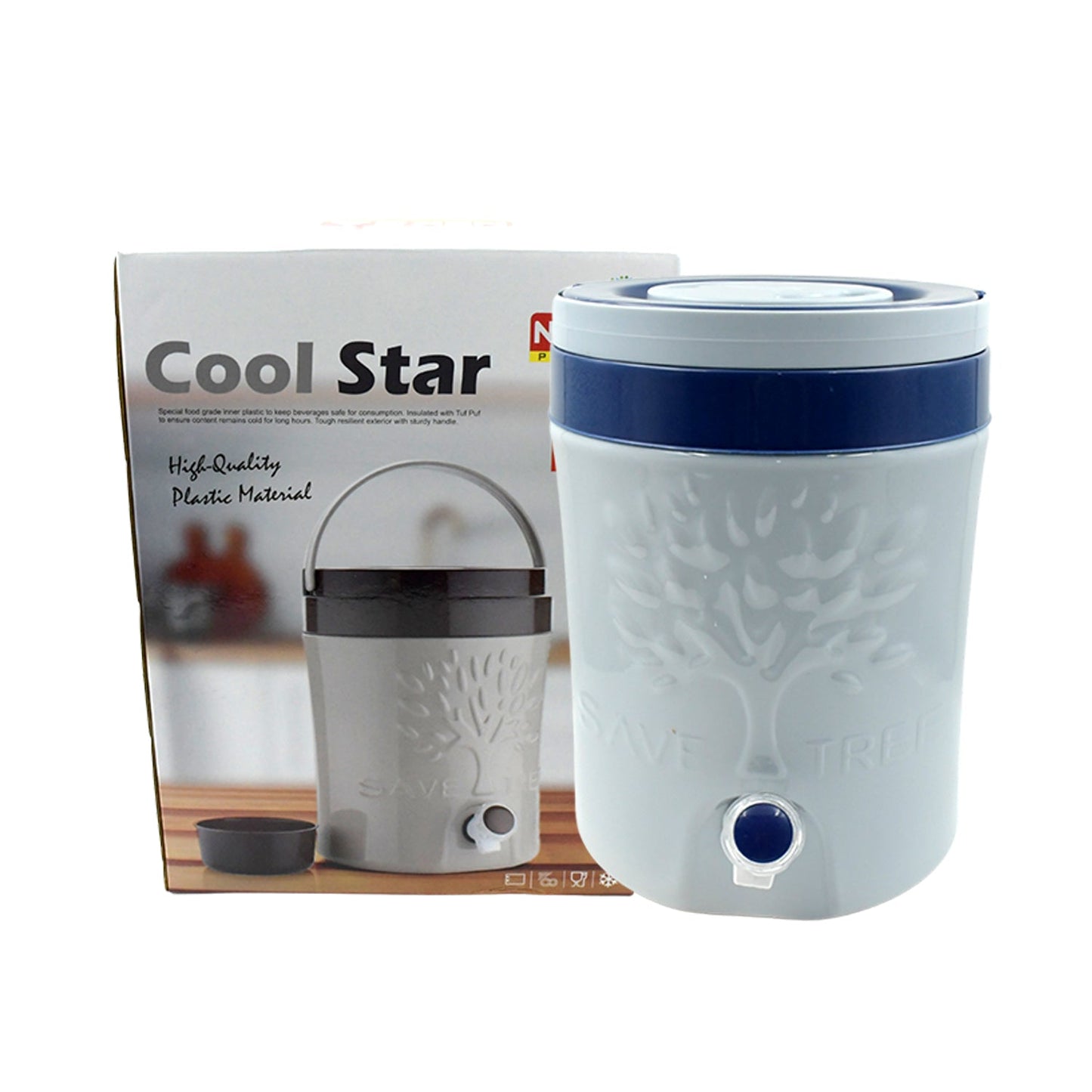 Insulated Water Jug with Tap (12000ml): Leakproof, Travel Cooler