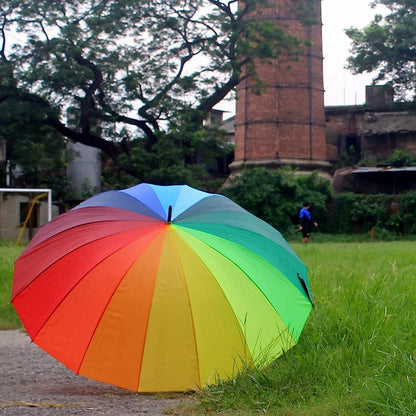 Rainbow Umbrella for Men & Women (Multicolor)