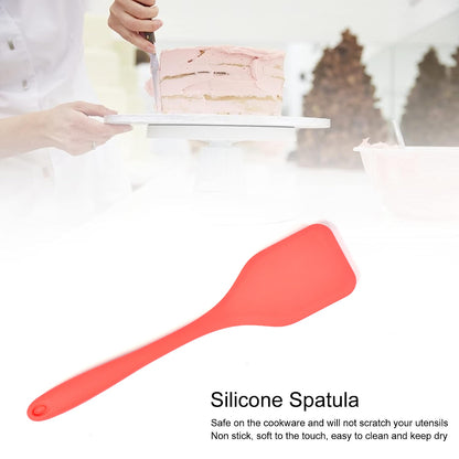 Silicone Spatula Spoon, High Heat Resistant to 480°F, Hygienic One Piece Design, Large Non Stick Cooking Utensil (30cm)