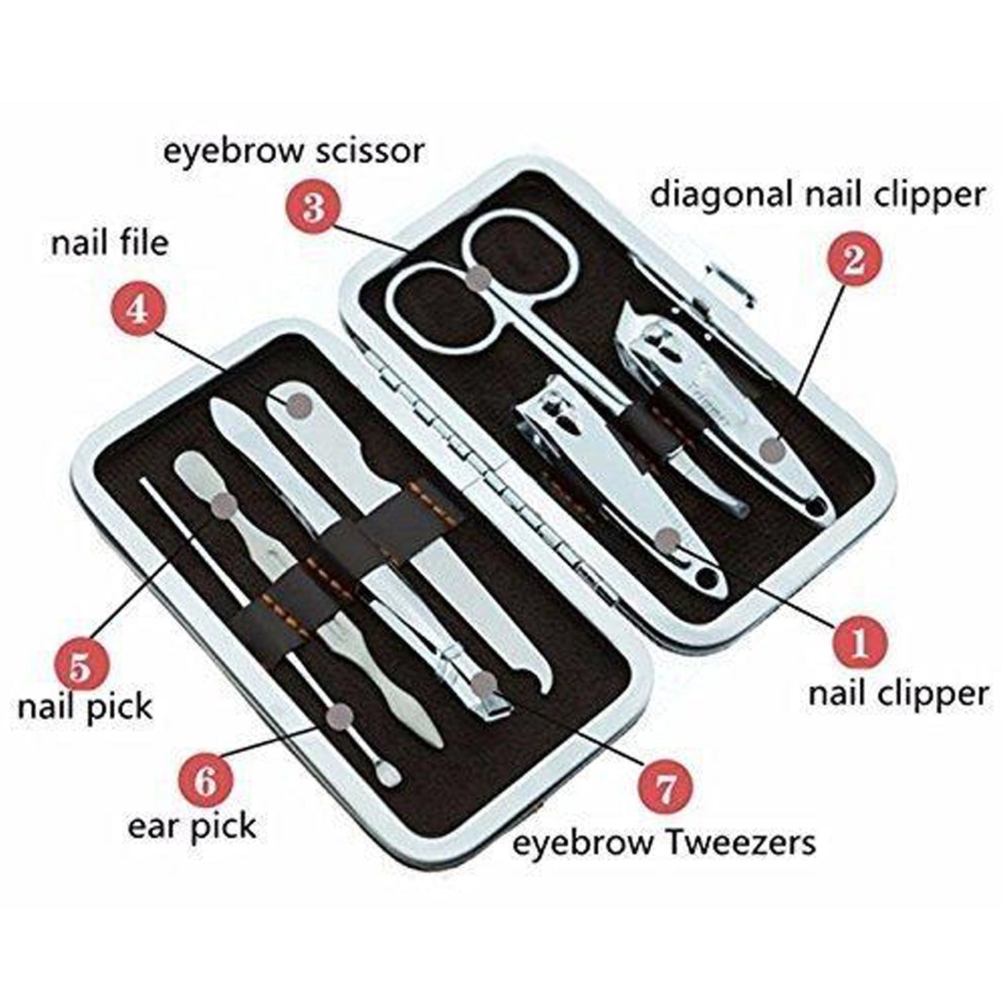 Pedicure & Manicure Tools Kit For Women (7in1)