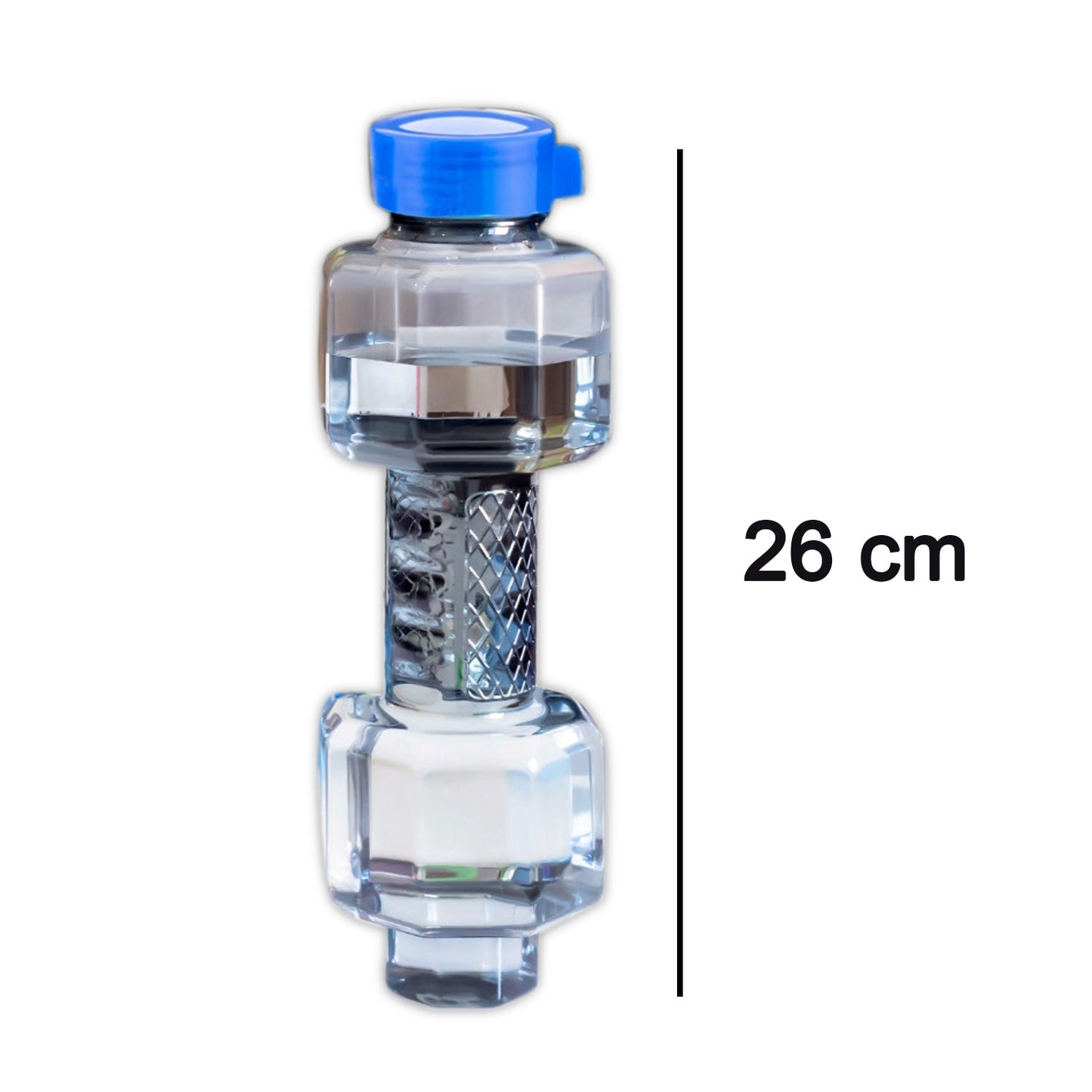 0754A Unbreakable Plastic dumbbell Shape Water Bottle 