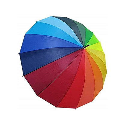 Rainbow Umbrella for Men & Women (Multicolor)