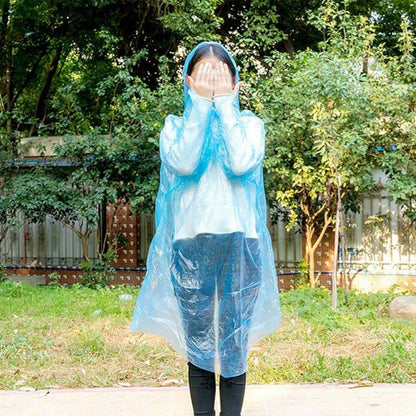 6182 Disposable Rain Coat For Having Prevention From Rain And Storms To Keep Yourself Clean And Dry. 