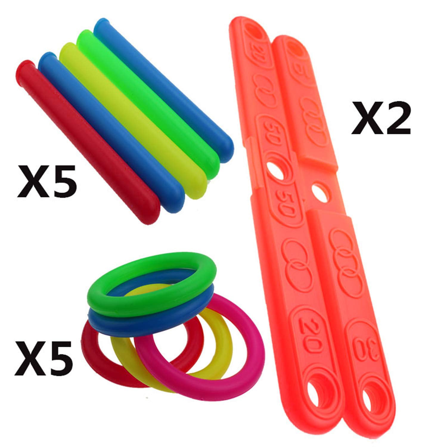 8078 13 Pc Ring Toss Game widely used by children’s and kids for playing and enjoying purposes and all in all kinds of household and official places etc. 