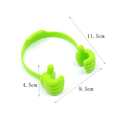 6132 4 Pc Hand Shape Mobile Stand used in all kinds of places including household and offices as a mobile supporting stand. 