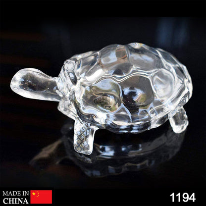 1194 Crystal Glass Turtle-Tortoise for Feng Shui and Vastu 