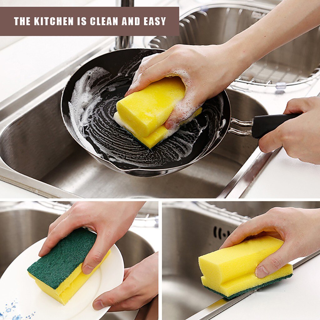 1429 Scrub Sponge 2 in 1 PAD for Kitchen, Sink, Bathroom Cleaning Scrubber 