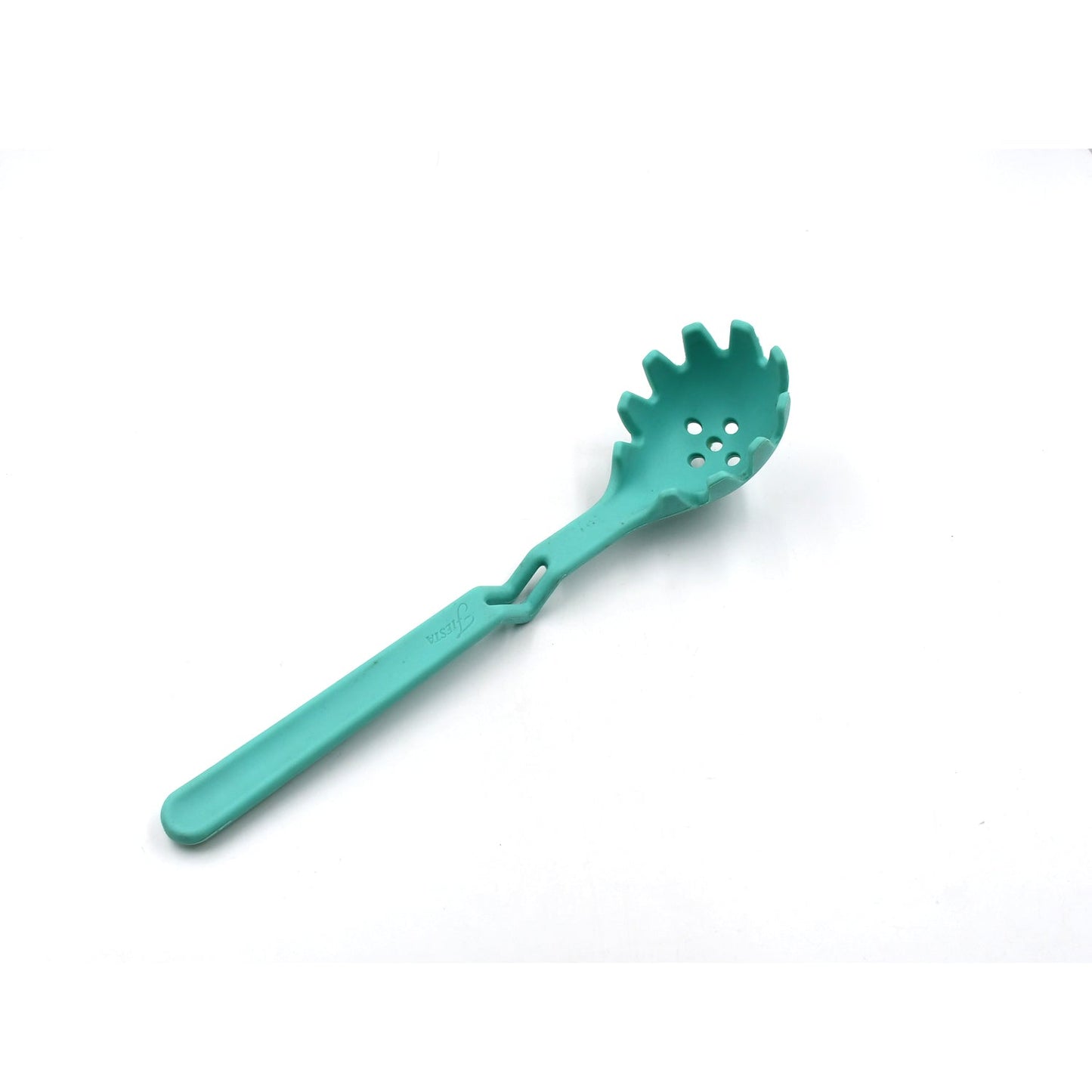 Large Silicone Pasta Fork, Mini Portable Spaghetti Server, Durable Heat-Resistant Non-Slip and Non-Stick Cookware Pasta Spoon, Spaghetti Strainer & Server Spoon (30cm)