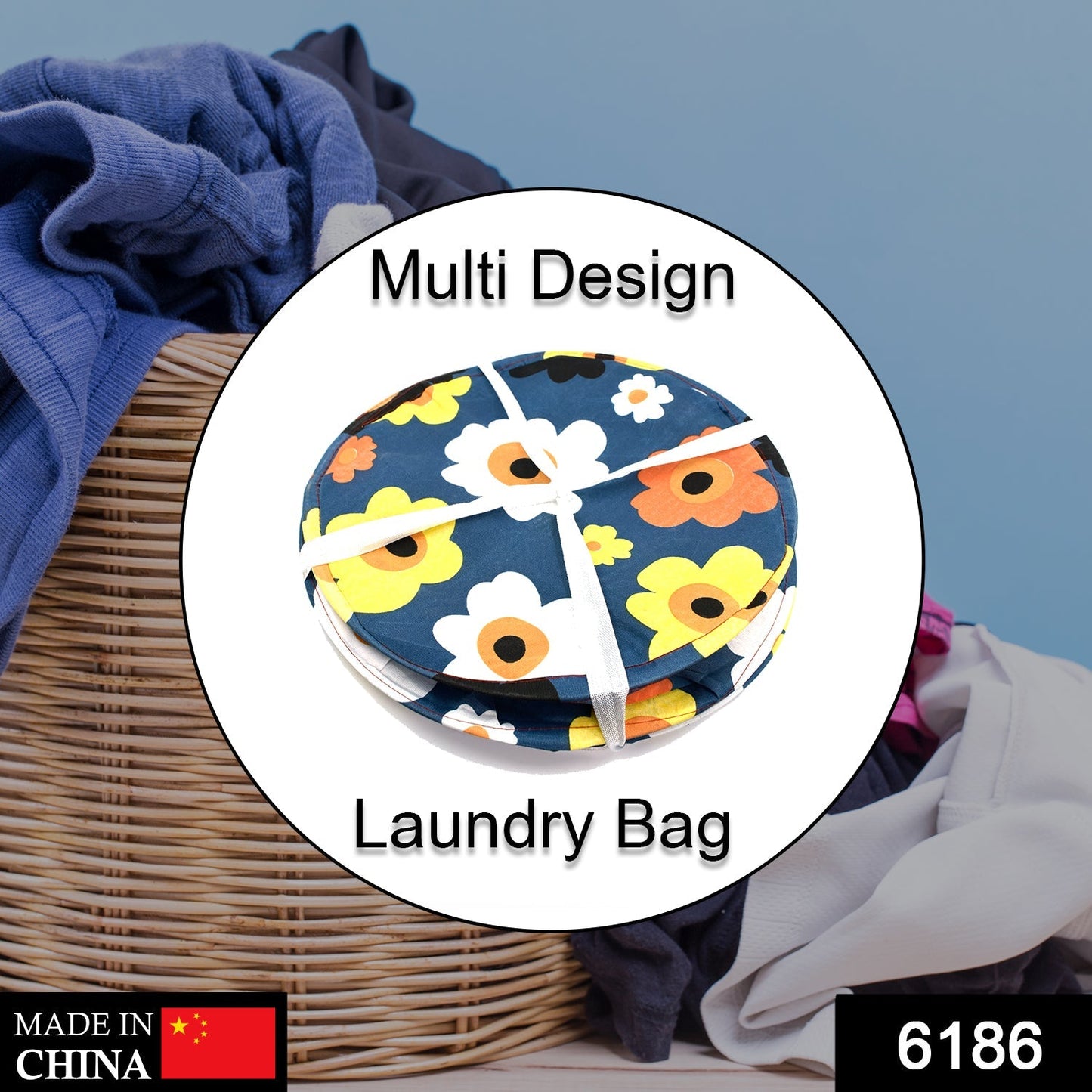 6186 Canvas Laundry Bag, Toy Storage, Laundry Storage 