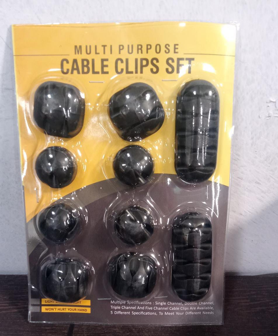 10PCS CABLE HOLDER AND SUPPORTER FOR GIVING SUPPORT AND STANCE TO ALL KIND OF CABLES.