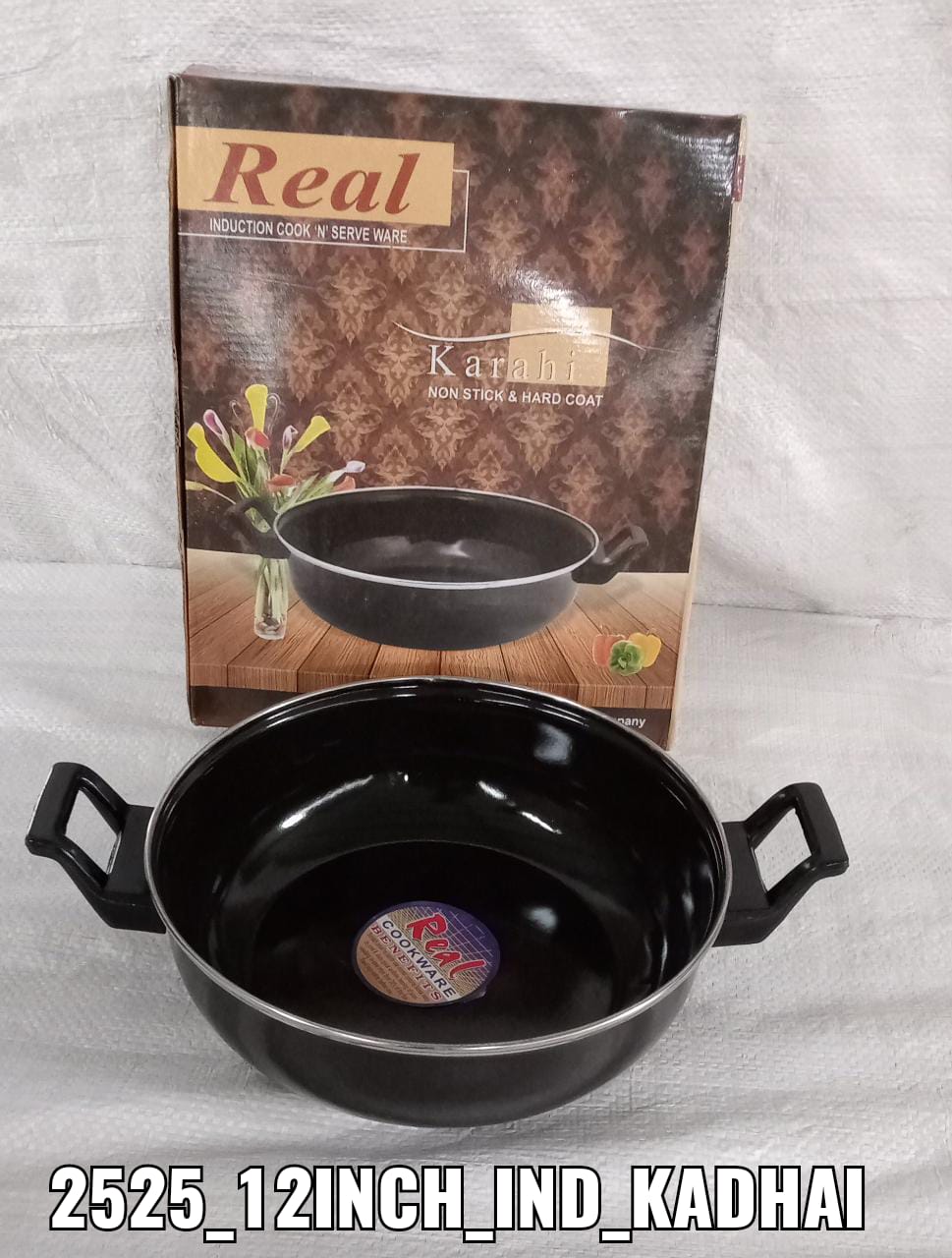 2525 Induction Base Hard Anodized Kadhai Nonstick 