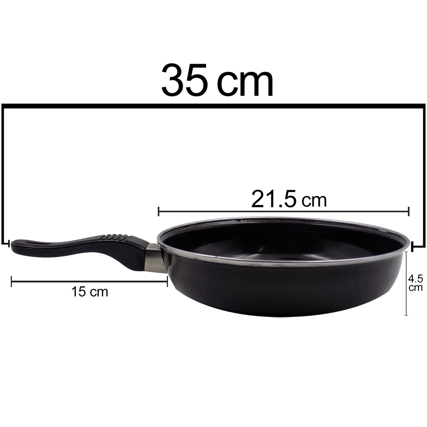 2524 Induction Base Hard Anodized Tadka Fry Pan Nonstick 