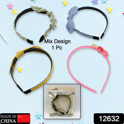 ﻿12632 Stylish Hair Accessories, Hairband / Headband for Baby Girls / Women / Hair Band Stretch Hair Accessories for Women Girls Hair Accessories Multicolor / Mix Designs