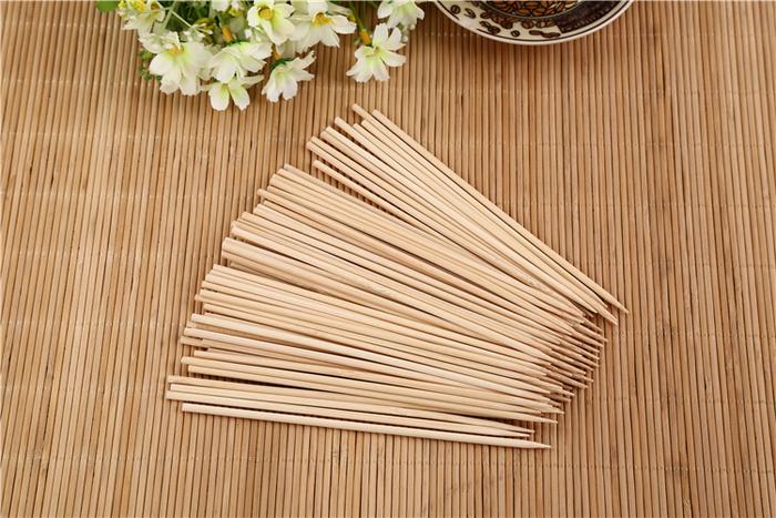 1119 Bamboo Wood Skewer BBQ Sticks 