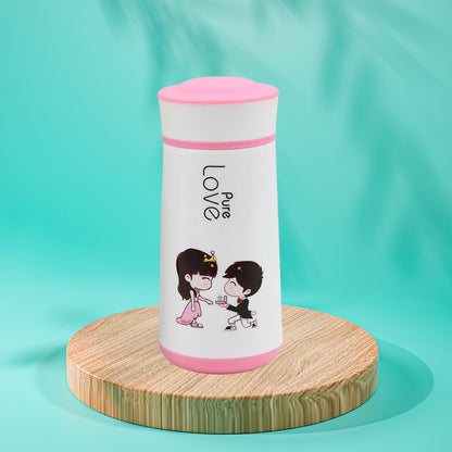 Pure Love Bottle for Anniversary, Birthday Gift Bottle juices, shakes, coffee etc, specially designed for school going boys and girls and sport persons, return gift, birthday gifts online 350ml (MOQ :- 80 pc)