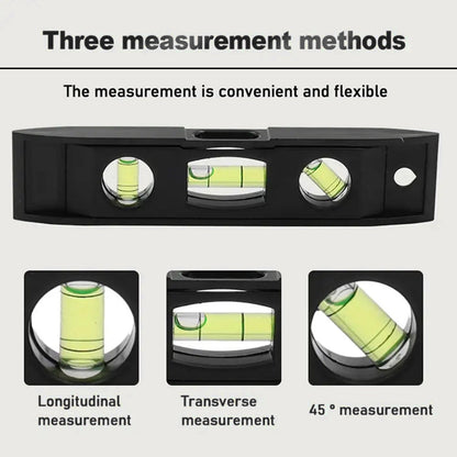 Plastic Torpedo Level, Spirit Level 3 Bubble Level Torpedo Plastic Level Bubble Measuring Tool