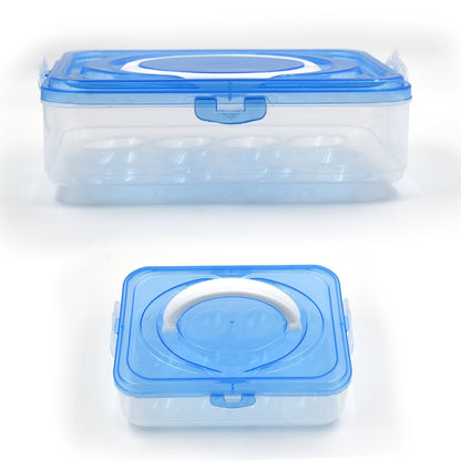 2642 Plastic Kitchen Refrigerator Egg Storage 12 Grid 1 Layer Egg Container 