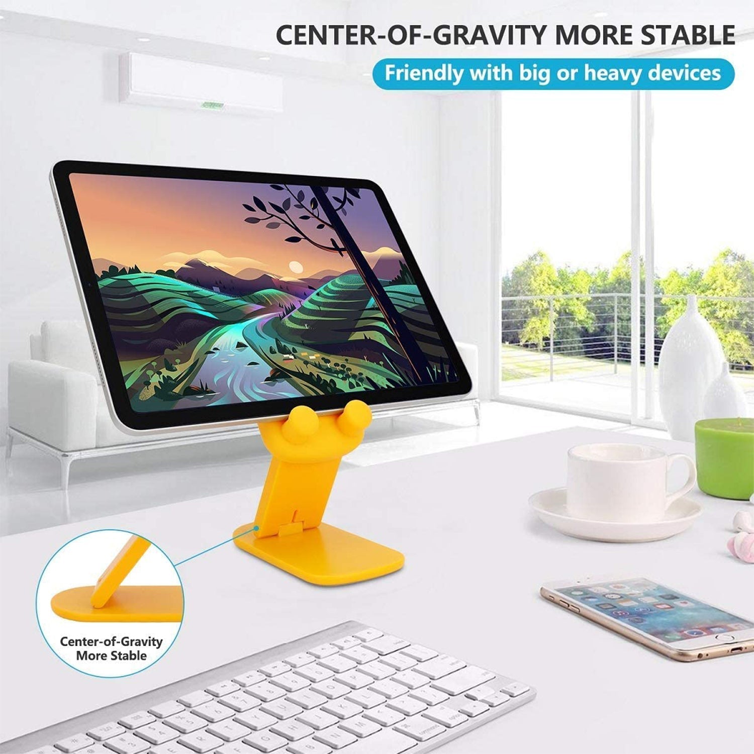 0216 Cute Cartoon Design Multi-Angle Adjustable Foldable Mobile Stand 