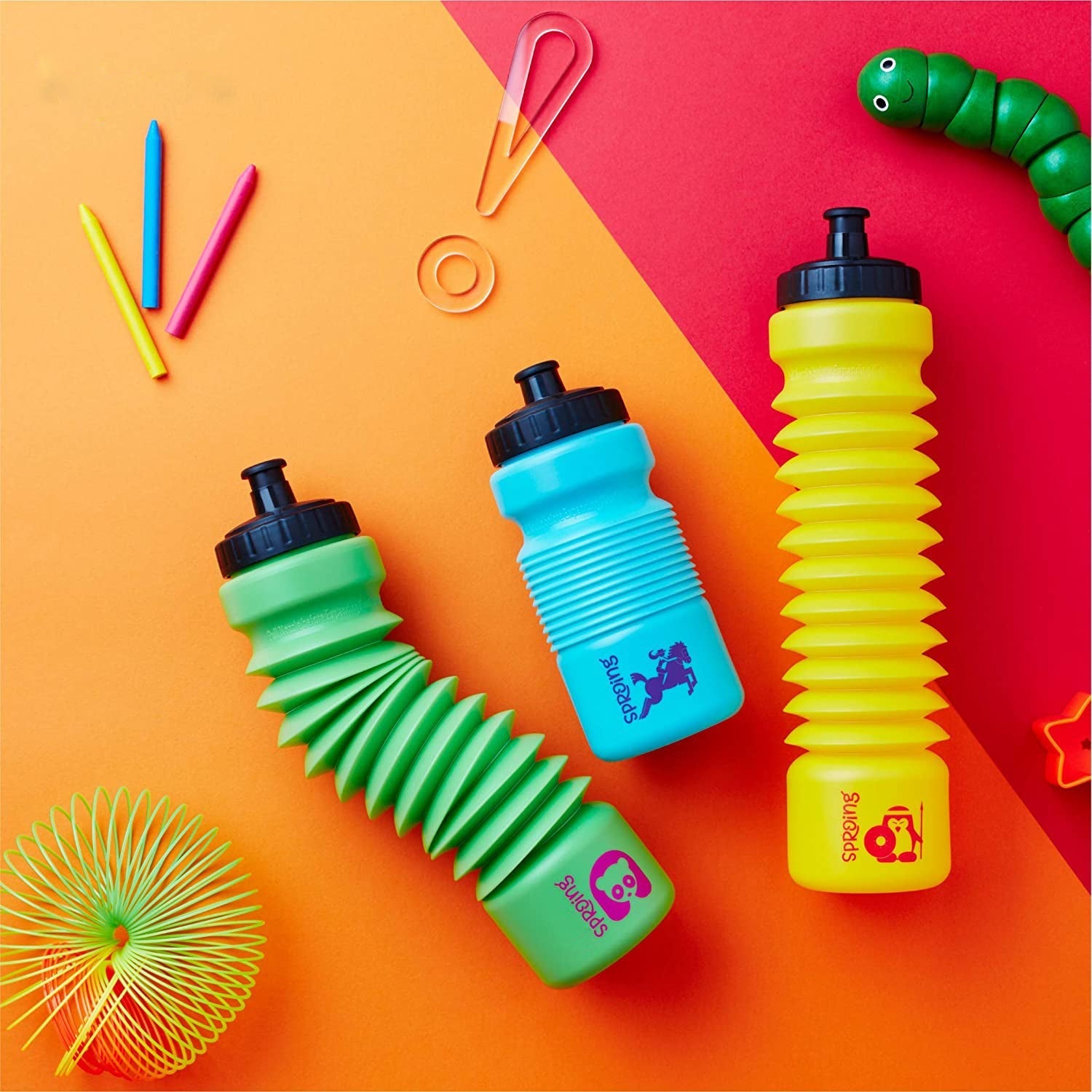 6126 Pull N Stretch Water Bottle for storing drinking water used in many places like school, colleges etc. 