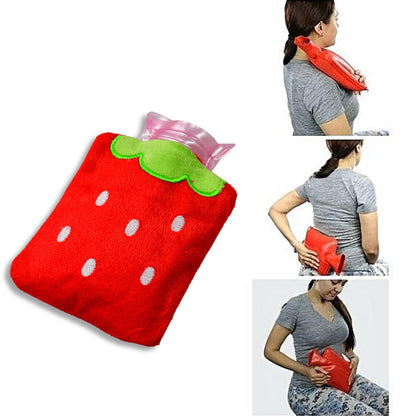 Strawberry Design Relief: Mini Hot Water Bag for Neck & Shoulders