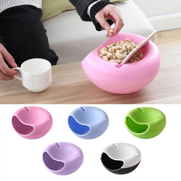 250 Pista Nut Fruit Platter Serving Bowl With Mobile Phone Holder by HomeFast 