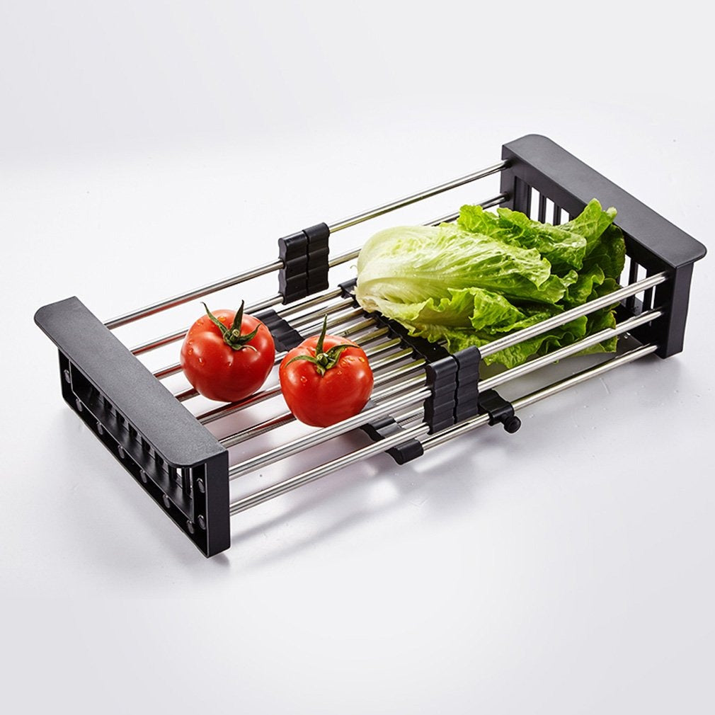 Stainless Steel Expandable Kitchen Sink Dish Drainer