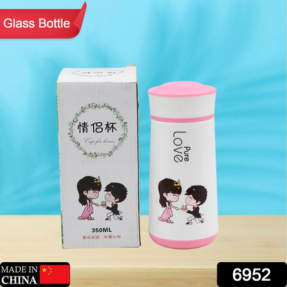 Pure Love Bottle for Anniversary, Birthday Gift Bottle juices, shakes, coffee etc, specially designed for school going boys and girls and sport persons, return gift, birthday gifts online 350ml (MOQ :- 80 pc)