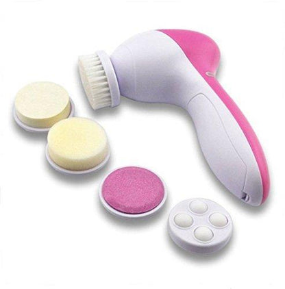 340 -5-in-1 Smoothing Body & Facial Massager (Pink) Your Brand