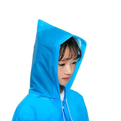 Mix Size Portable Student Rain Coat, Kid's Girl's & Boy's Outdoor Traveling Eva Material Raincoat/Rain wear/Rain Suit for Outdoor Accessory (1pc)