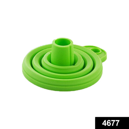 4677 Silicone Funnel for Kitchen Use Oil Pouring Sauce Water Juice 